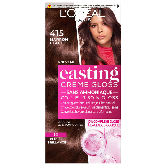 L'Oréal Paris Casting Crème Gloss Coloration 4.15 Marron glacé