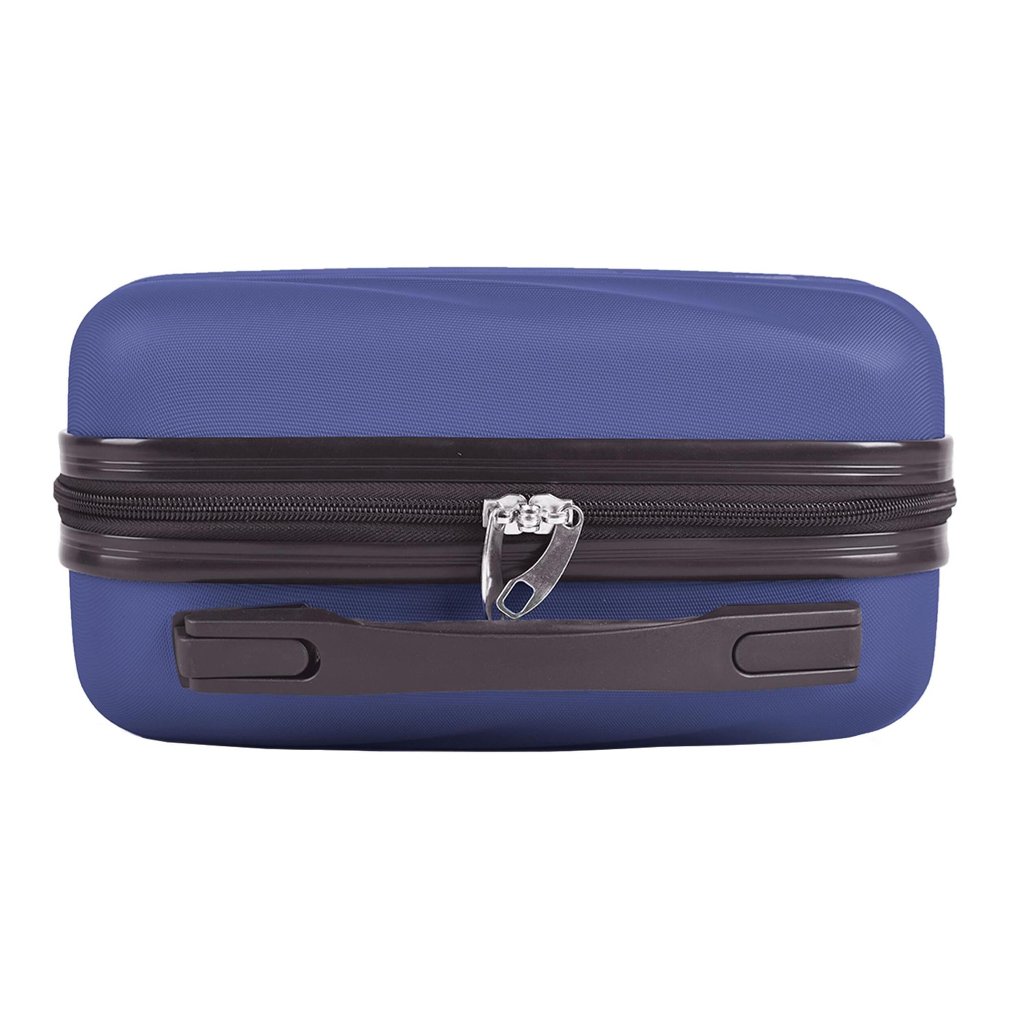 Juego de 4 maletas abs rígidas en azul future dusk