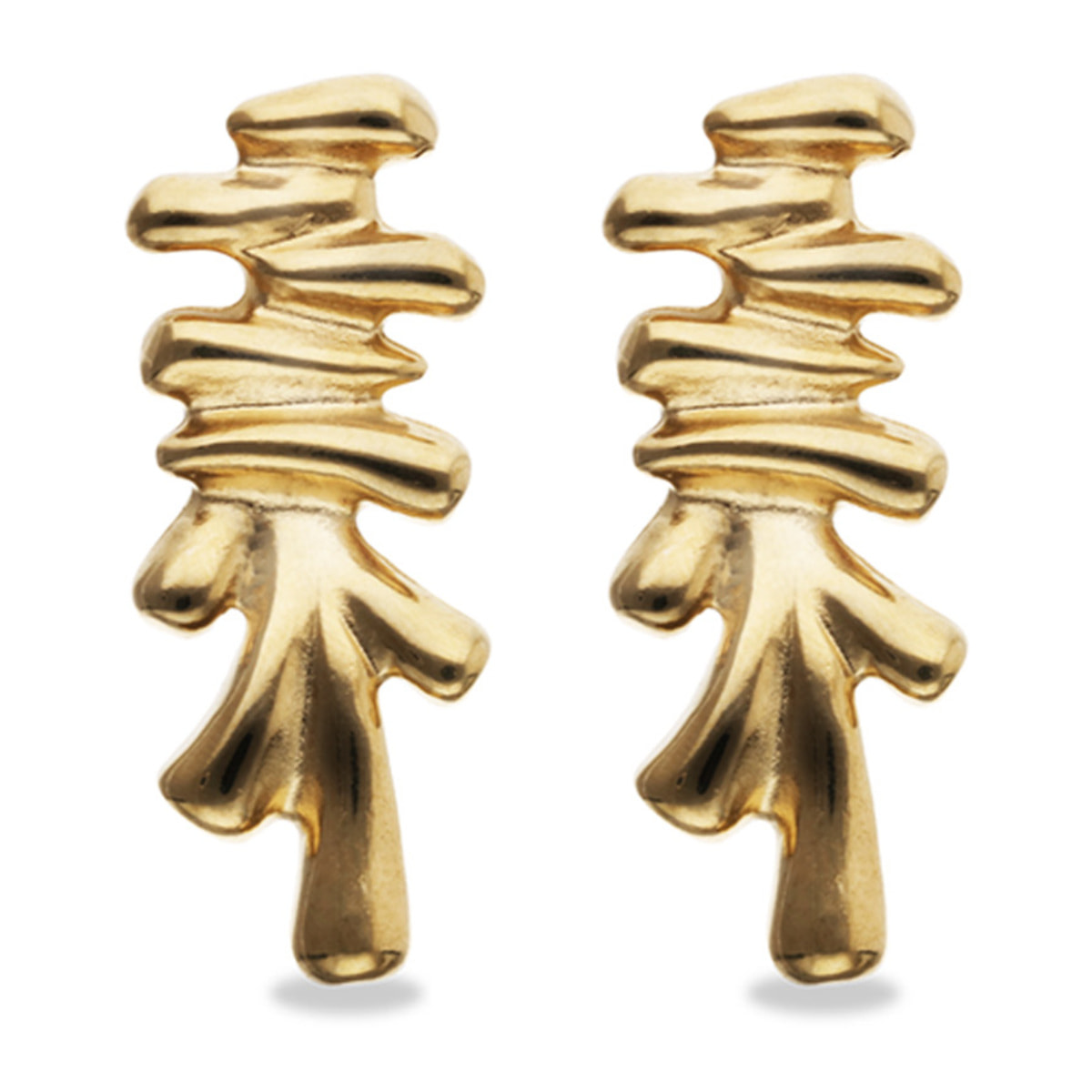 Pendiente RAÍCES DORADO U