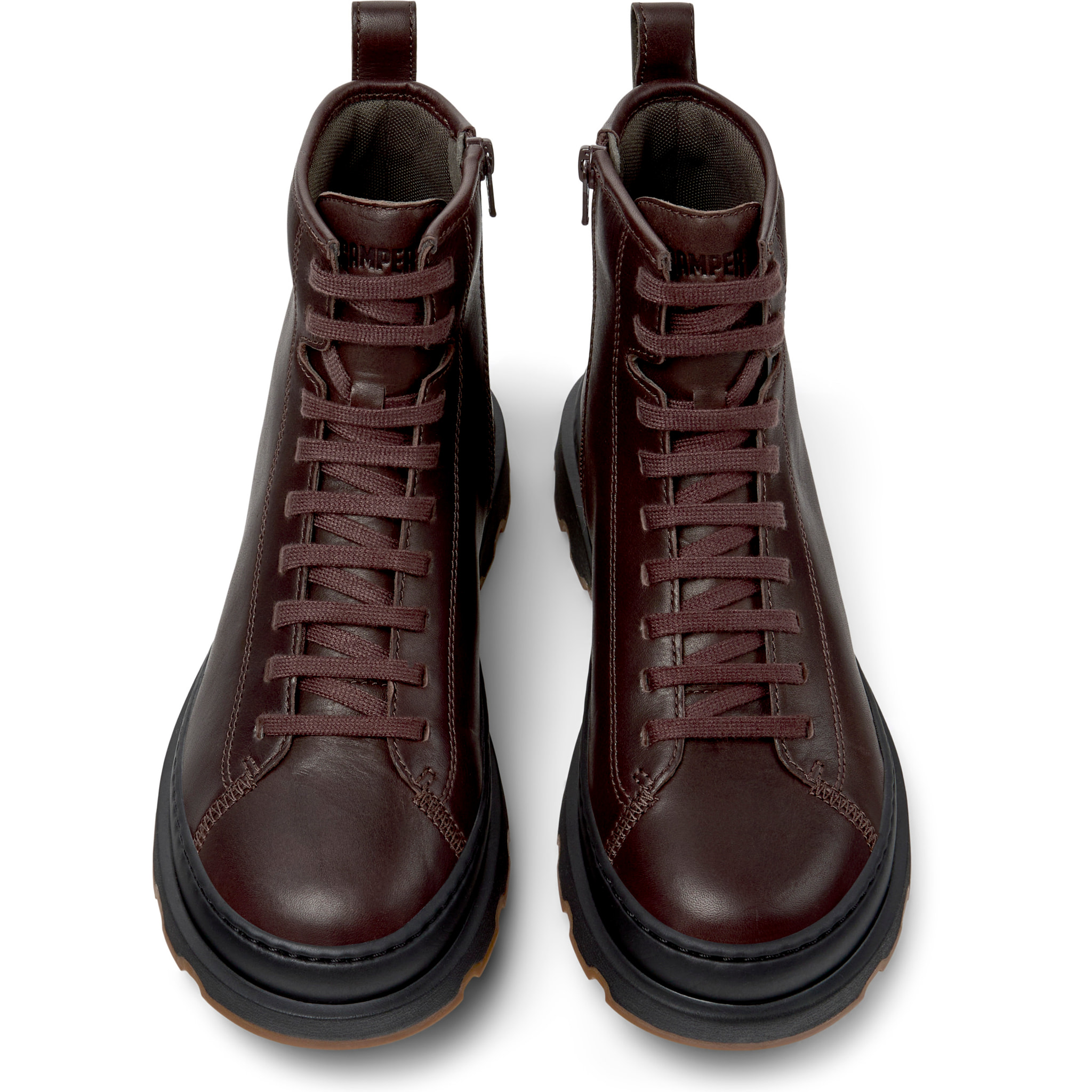 Botines - CAMPER Brutus+ - Marron - Cuero liso