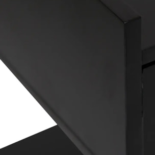 Commode "Tedy" - 3 tiroirs - bois et métal - noir