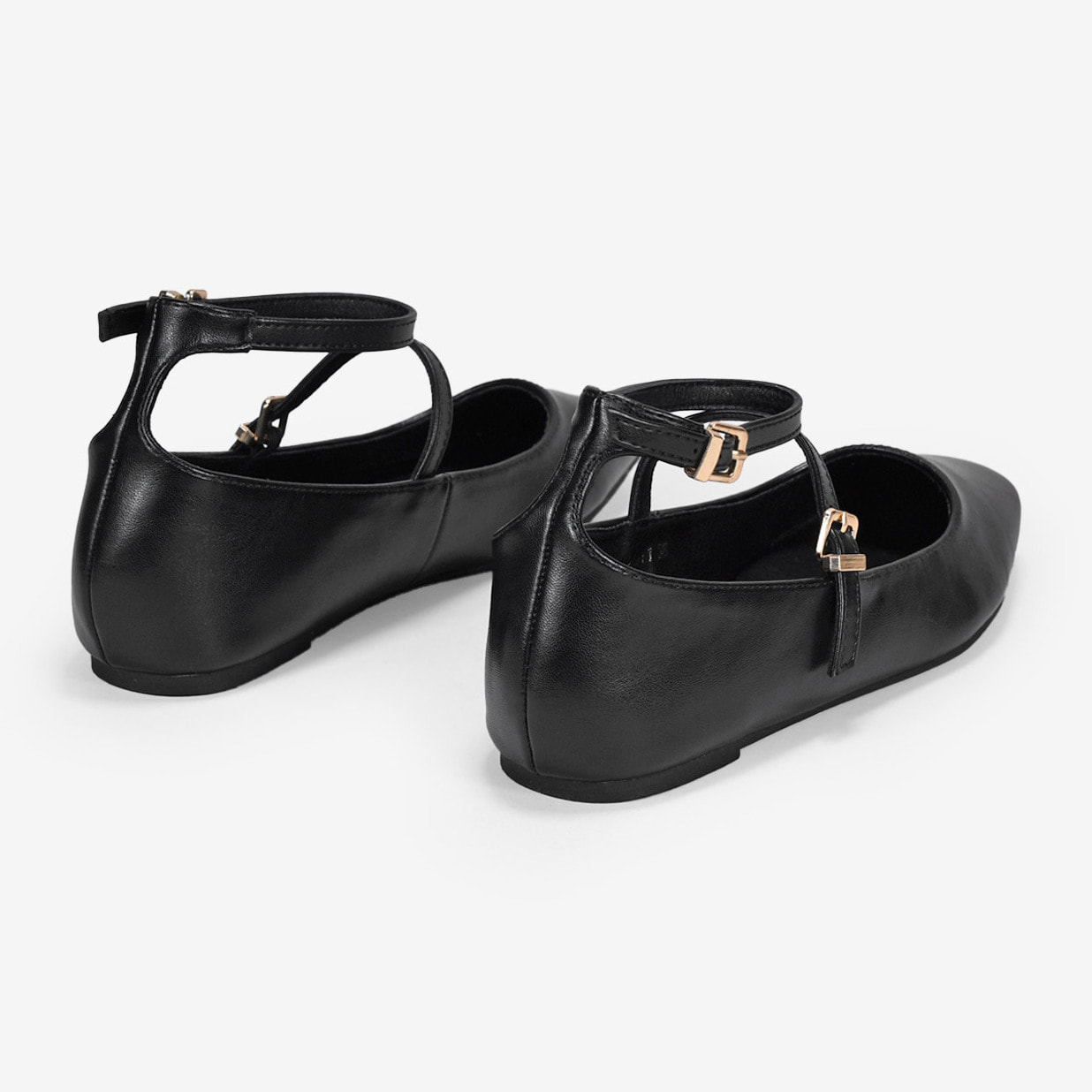 Bailarinas negras con suela plana