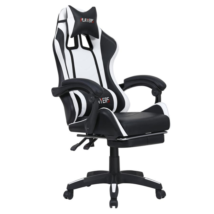 Sedia gaming racing da scrivania con schienale reclinabile