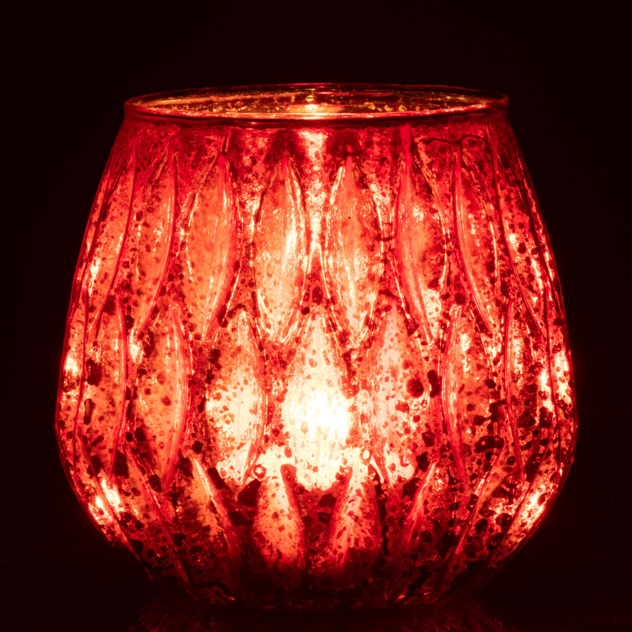 J-Line photophore Motifs - verre - rouge - large - 2 pcs