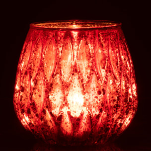 J-Line photophore Motifs - verre - rouge - large - 2 pcs
