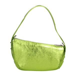 Borsa a spalla da donna - Modello False - Vera pelle e metallo - 26.0 x 15.0 x 10.0 cm