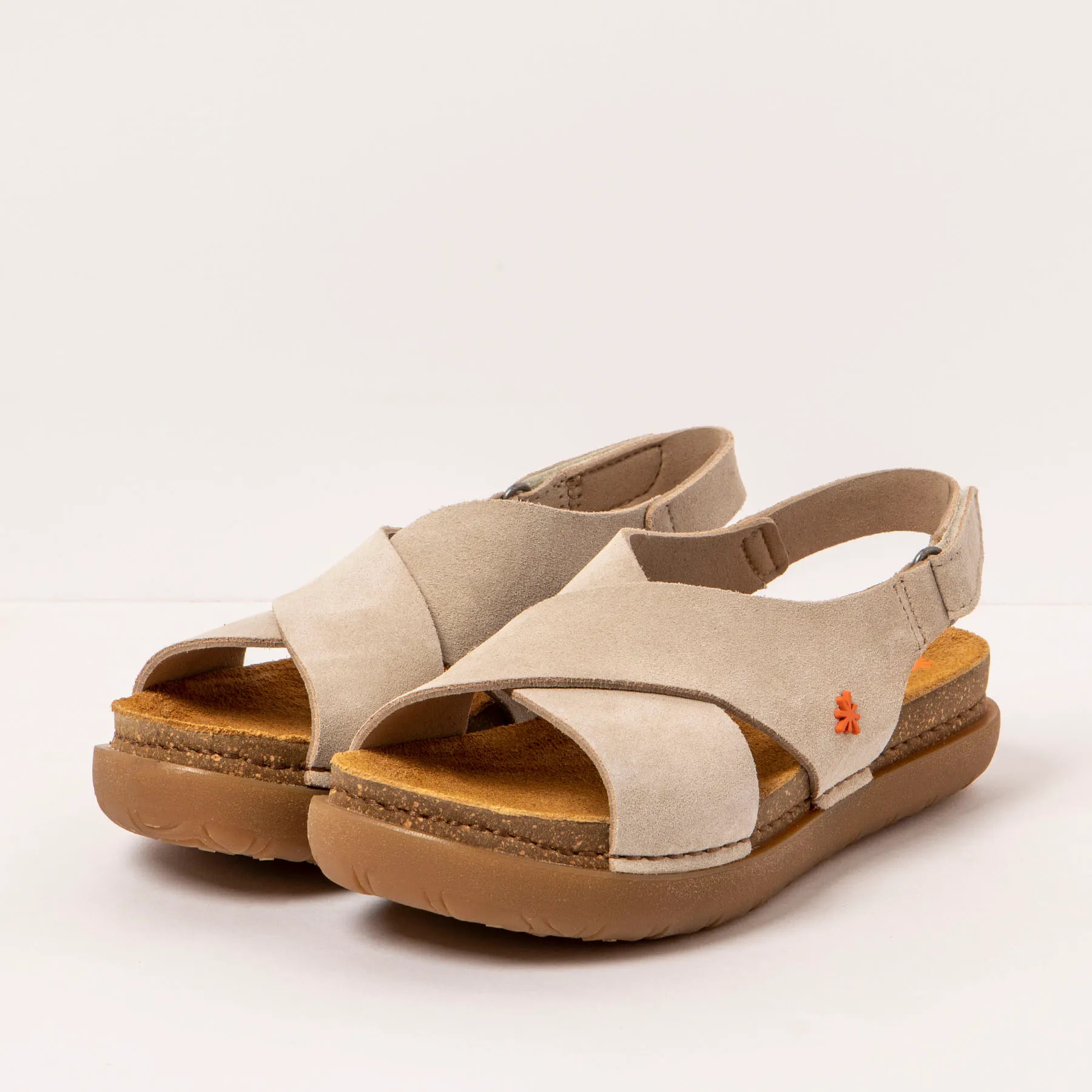 Sandalias 1710S SILK SUEDE CREAM/ RHODES color Cream