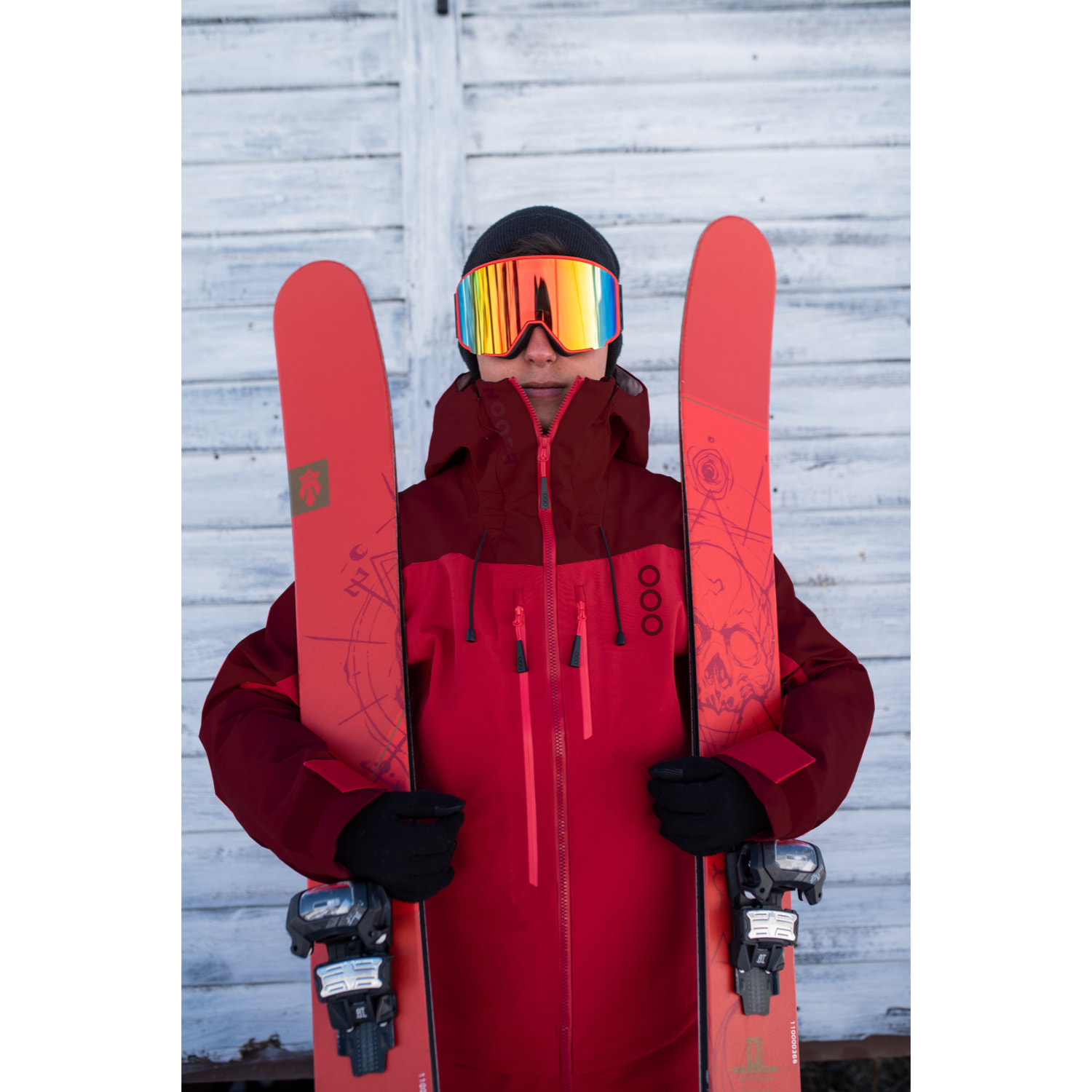 Chaqueta ECOExplorer Jacket Men marca ECOON - rojo/rojo oscuro