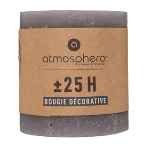 Bougie rustique - gris - 220g