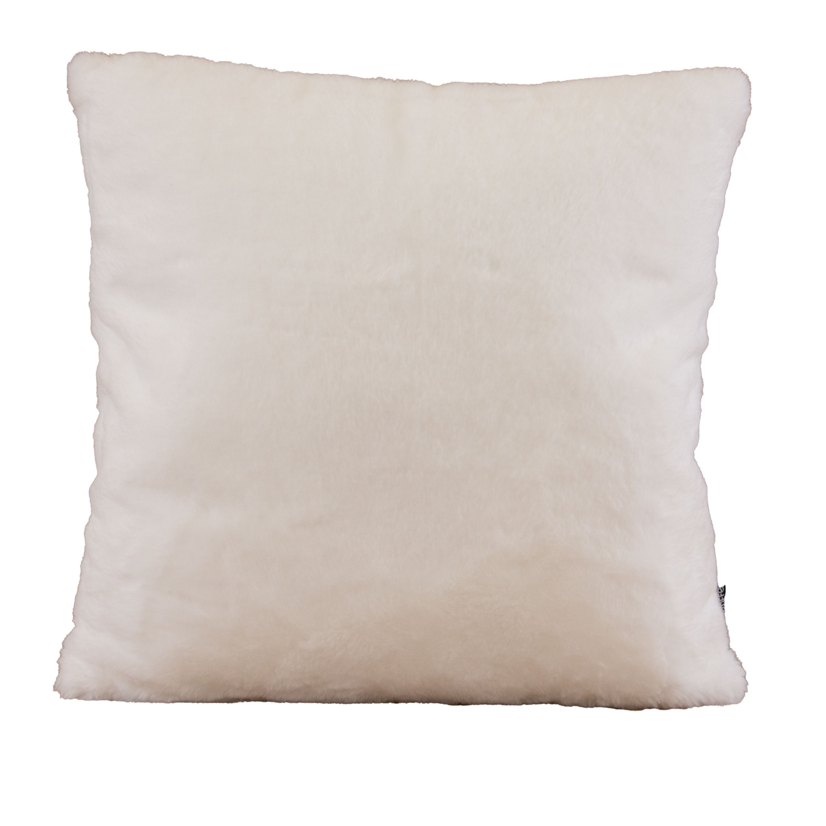 Coussin tout doux imitation fourrure - Ecru
