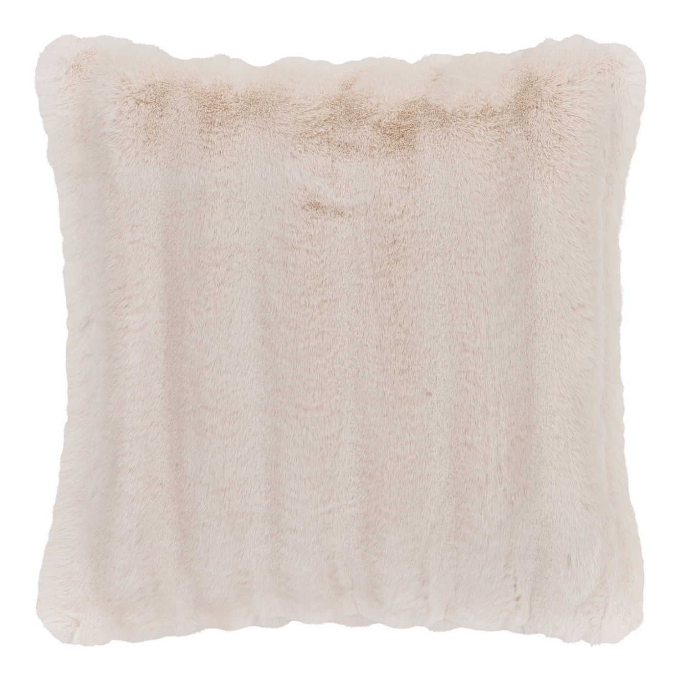 Cuscino Galena in pelliccia sintetica bianco panna 45×45 cm