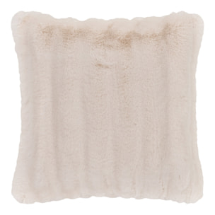 Cuscino Galena in pelliccia sintetica bianco panna 45×45 cm
