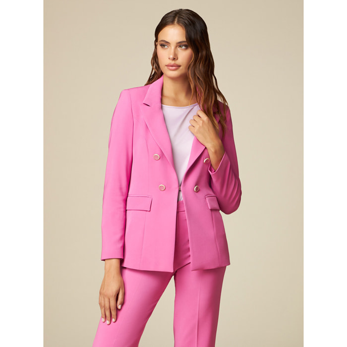 Oltre - Blazer con botones joya - Rosa