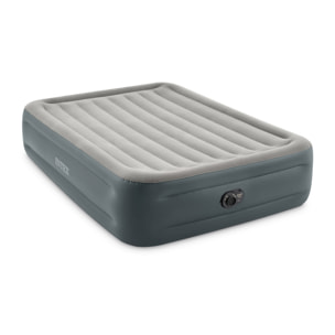 Colchón hinchable doble Intex Dura-Beam Essential Rest, con bomba eléctrica incorporada, 152x203x46