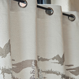 Rideau Montagne  épuré - Ecru