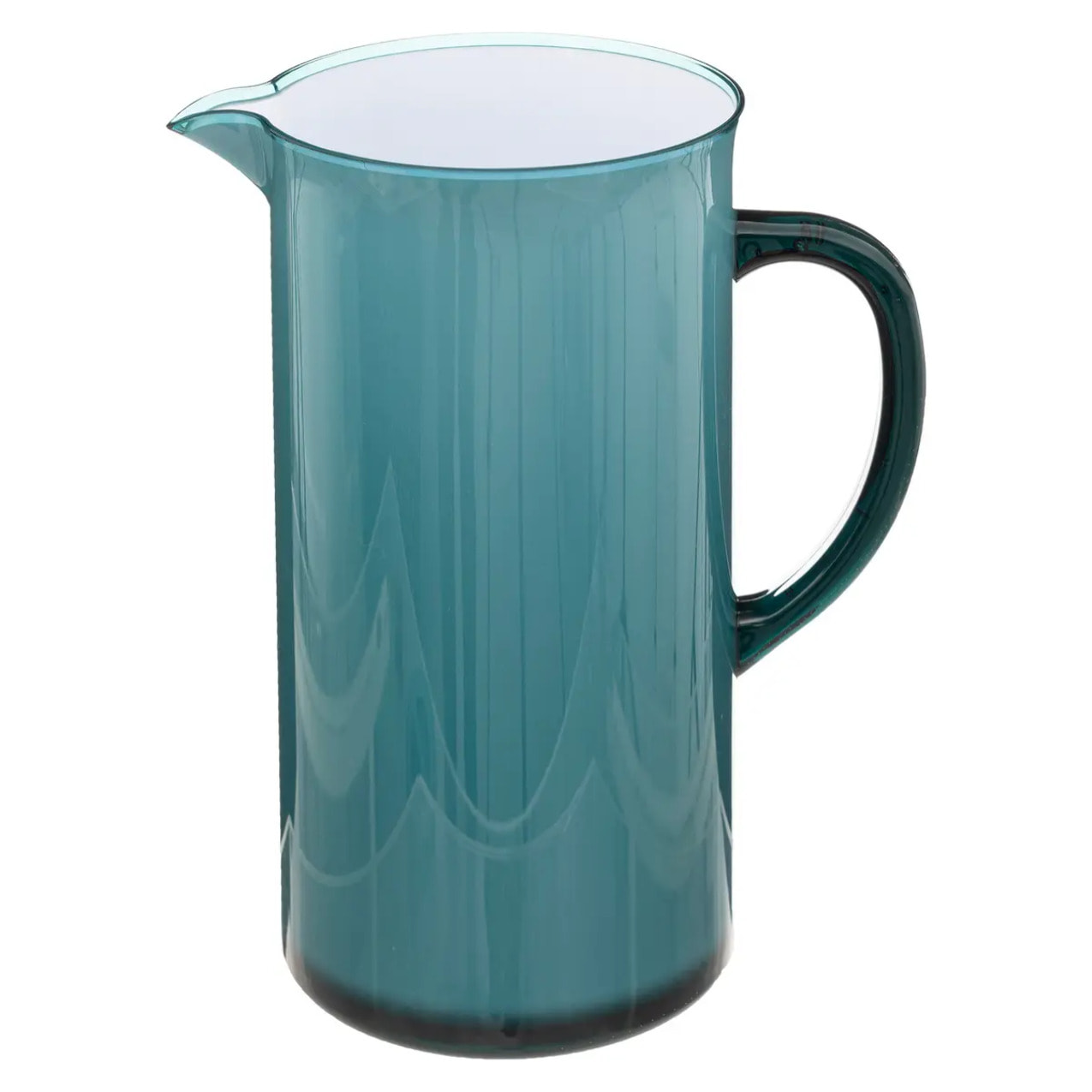 Pichet avec couvercle "Square" bleu pétrole