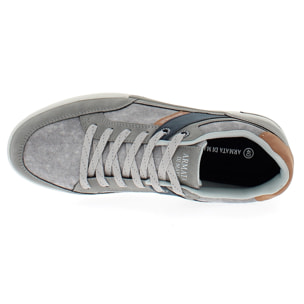 Armata di Mare Scarpe Uomo Sneakers Casual Stringate con Soletta Rimovibile in Memory Foam AMU 1M921 Grey