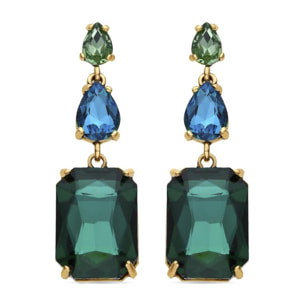 Pendientes Lux by Lux acabadoss en oro amarillo 18k