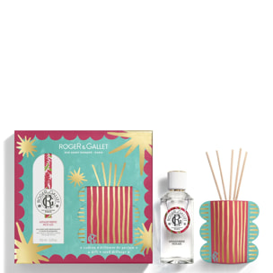 Gingembre Rouge - Coffret Eau Parfumée Bienfaisante 100ml + Diffuseur