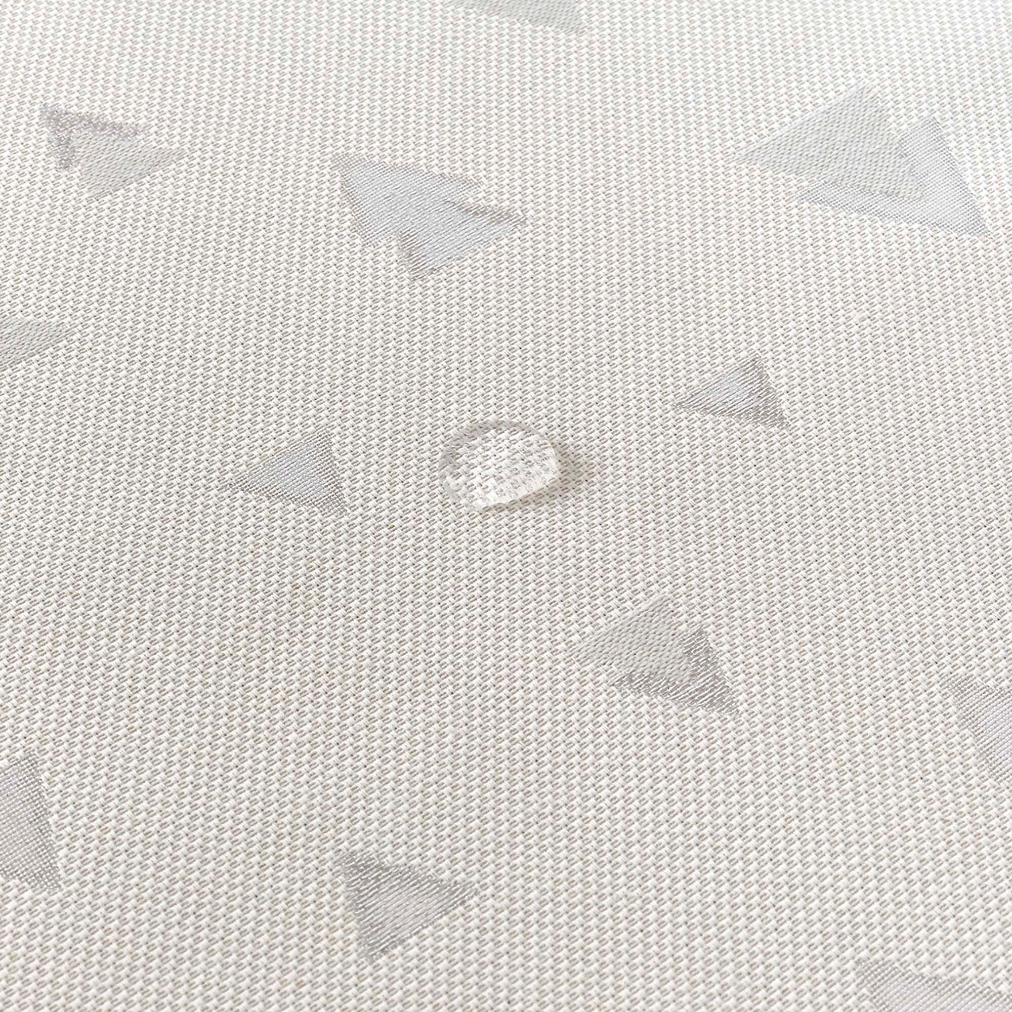 Nappe Anti-tâches Toucher du Tissu Jacquard Navidad Astroni Lurex R22120 Natural Plata