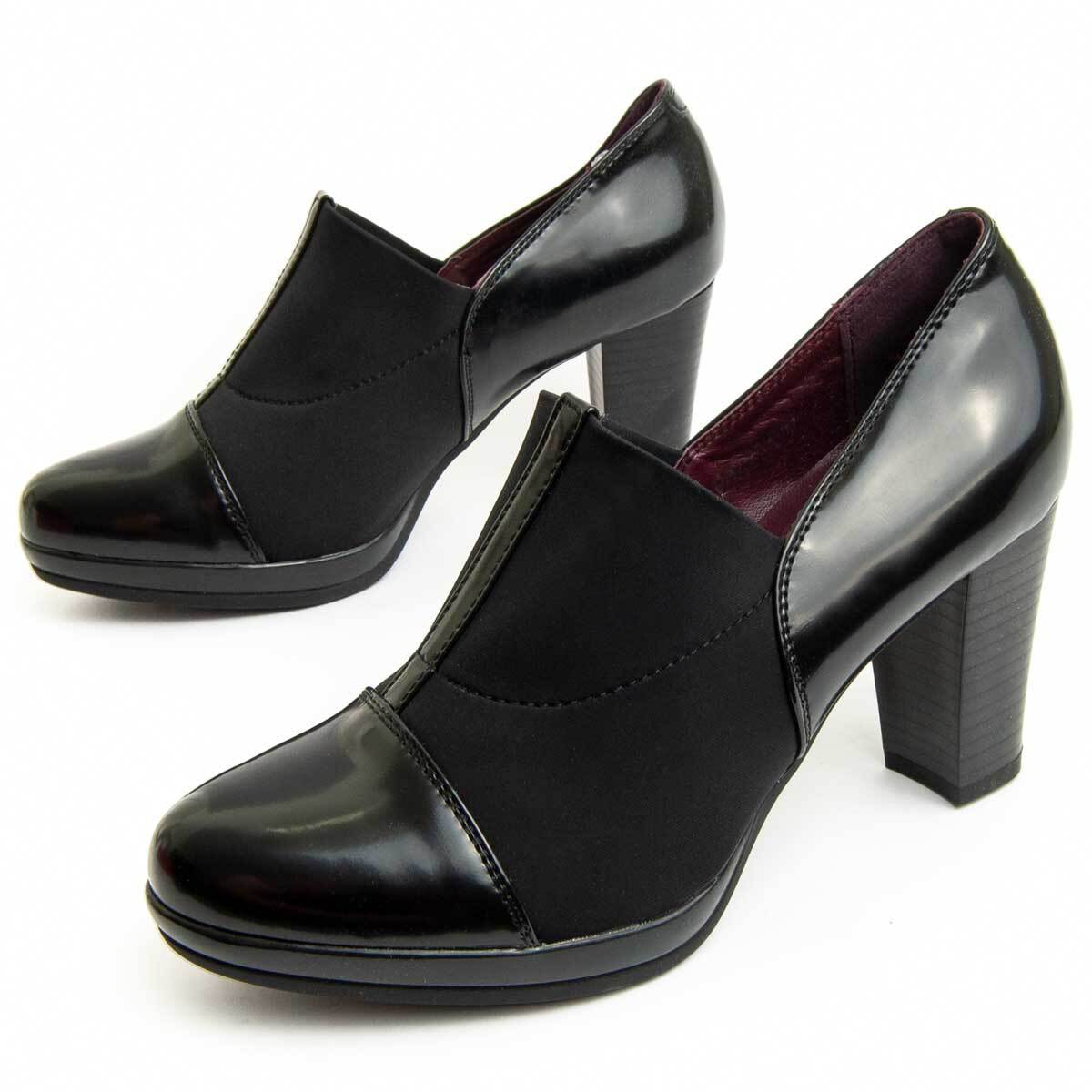 Zapato De Tacón - Negro - Altura: 8 Cm