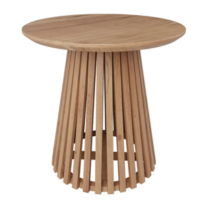 Table d'appoint ronde bois clair en bois d'acacia D50 cm - Képès