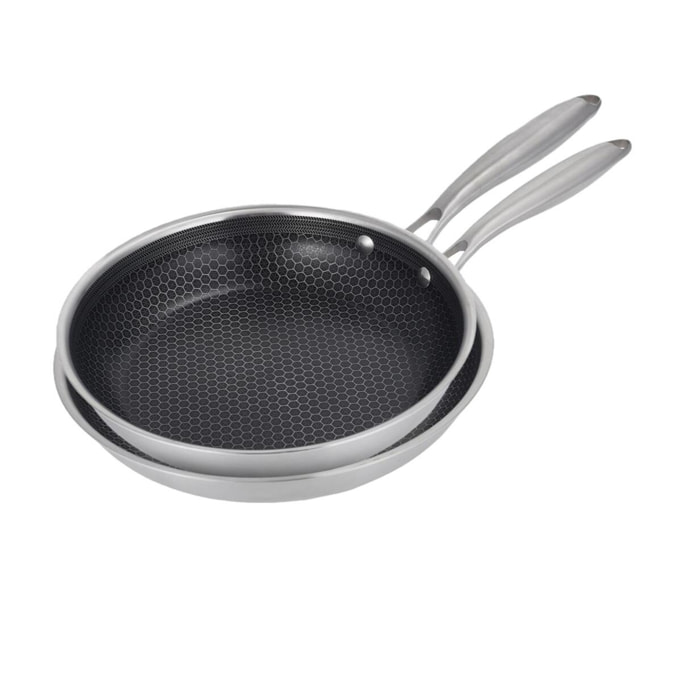 Set de 2 poêles 24  triplex - "BlackSteel"