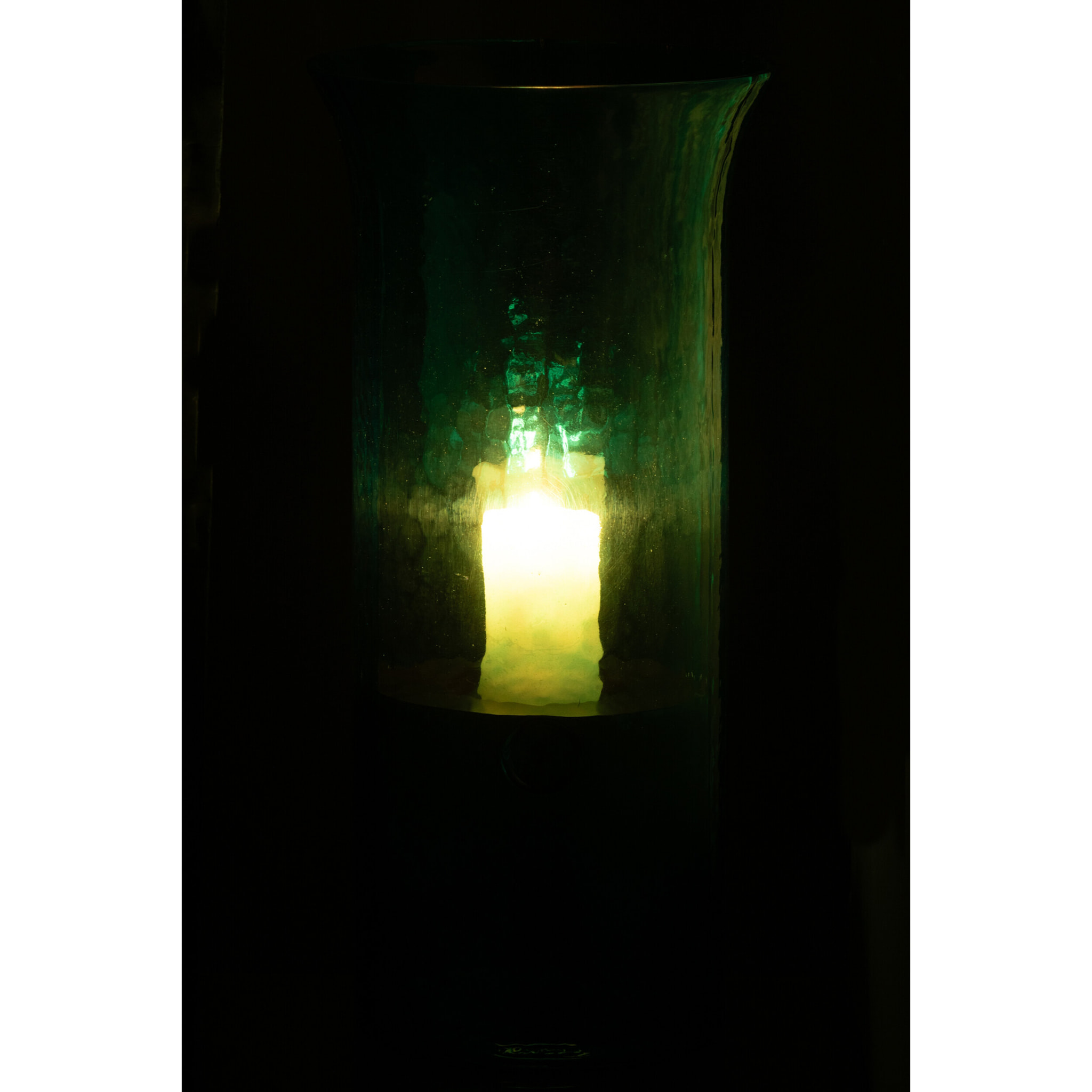 J-Line photophore Tarifa Etroit - glas - azur - extra large