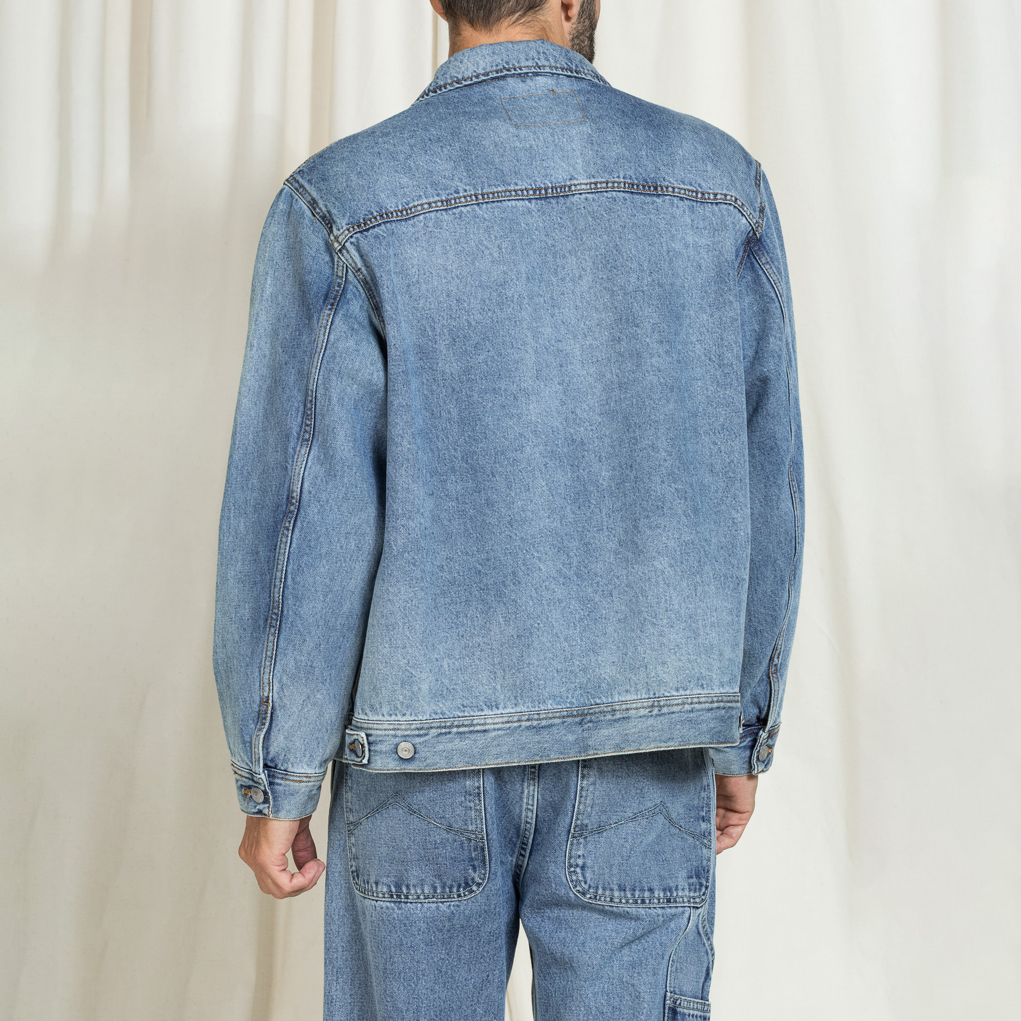 GIACCA CARRERA REPLICA BLUE AGE MODELLO TRUCKER IN JEANS
