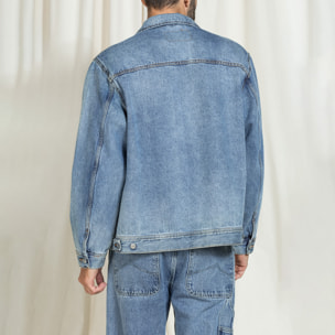 GIACCA CARRERA REPLICA BLUE AGE MODELLO TRUCKER IN JEANS