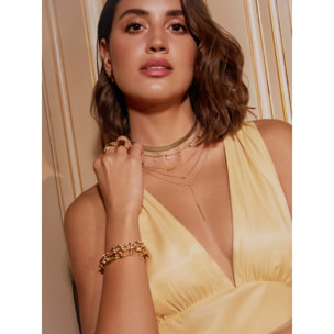 Pulsera Zambia Link Baño Oro