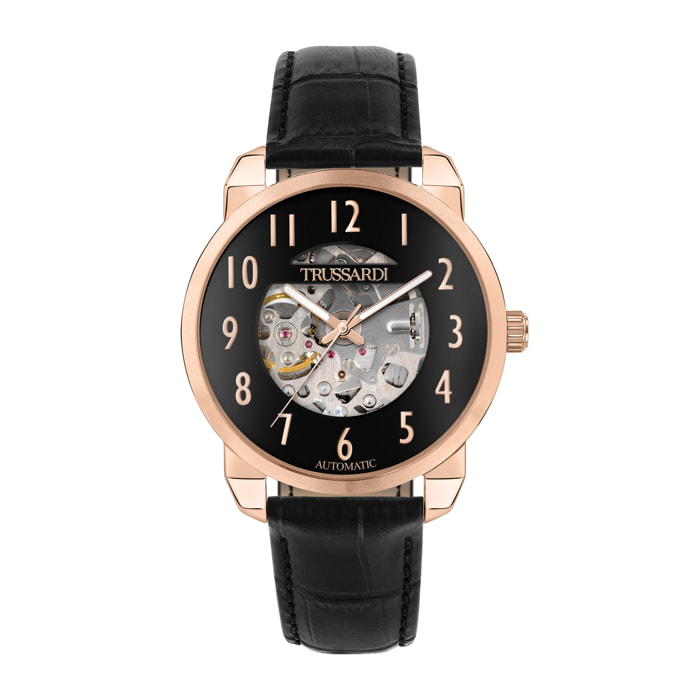 Reloj Trussardi R2421154001 Hombre Analogico Automatico con Correa de Cuero