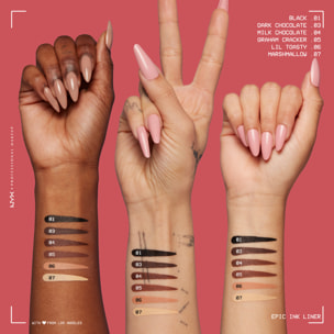 NYX Professional Makeup Epic Ink Eyeliner Milk Chocolate