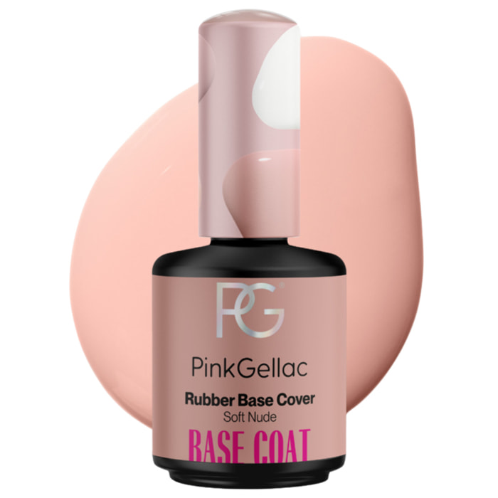 Vernis semi-permanent - Rubber Base Coat - Soft Nude - 15 ml