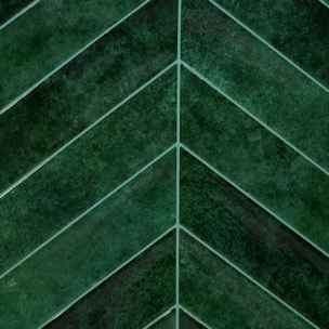 2 stickers muraux Caro chevrons 30x30cm vert foncé