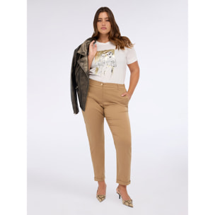 Fiorella Rubino - T-shirt in jersey con stampa - Bianco