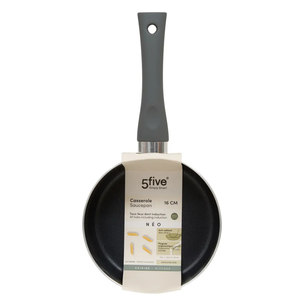Casserole Neo D16cm aluminium gris