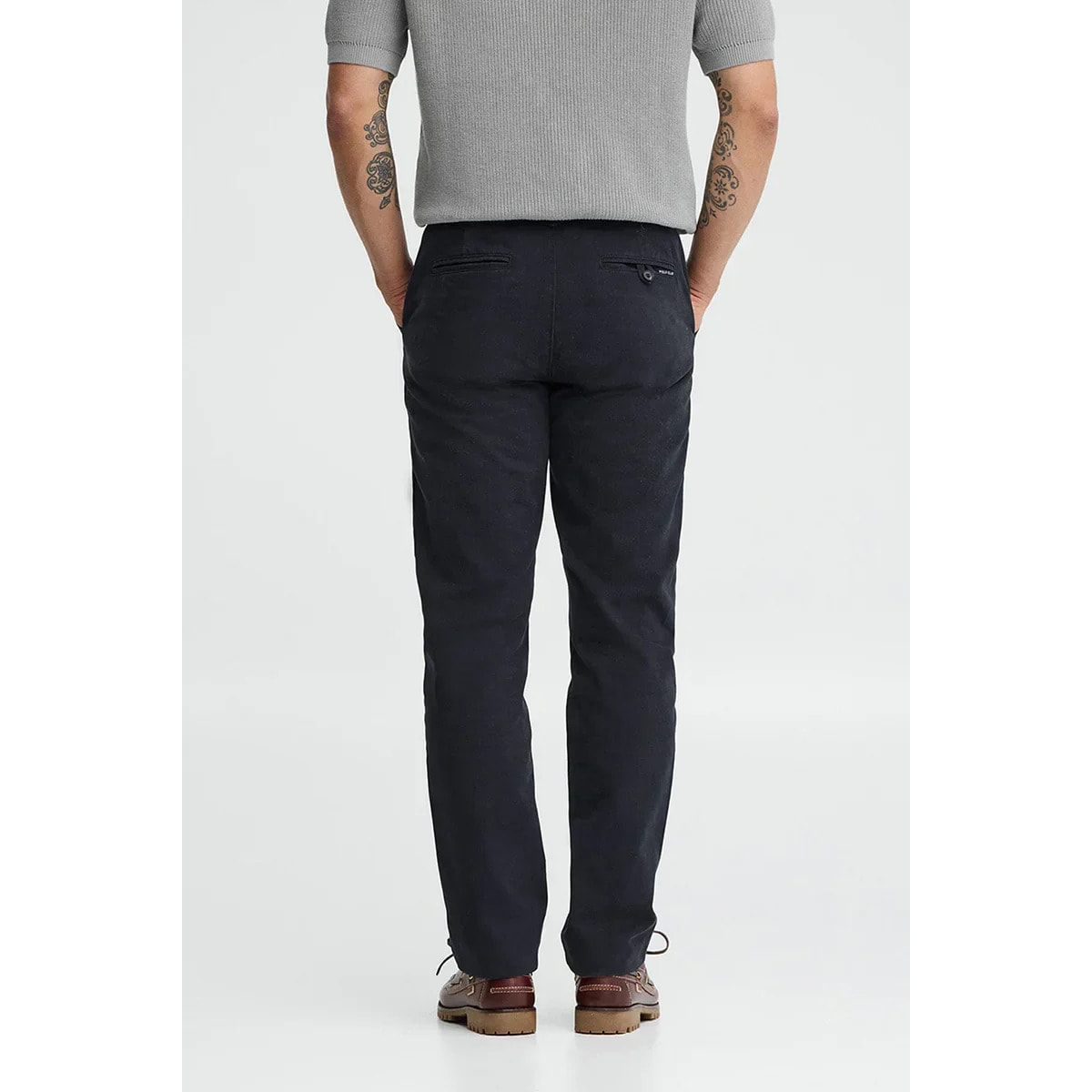 Pantaloni chino blu marino dal fit regular con logo Polo Club