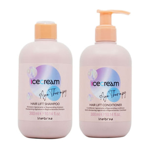 INEBRYA Kit Ice Cream Age therapy Shampoo 300ml + Conditioner 300ml