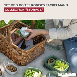 Set de 3 boîtes rondes à sauce ou épices Fackelmann Storage
