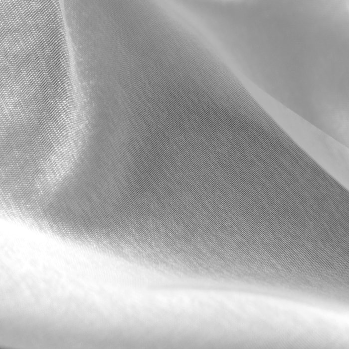 Tissu en voile uni et sablé - Blanc