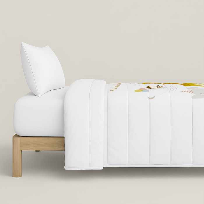 Edredón Nórdico Estampado - Infantil - 100% Algodón - 200 gr/m² con Tacto Pluma - Fiesta