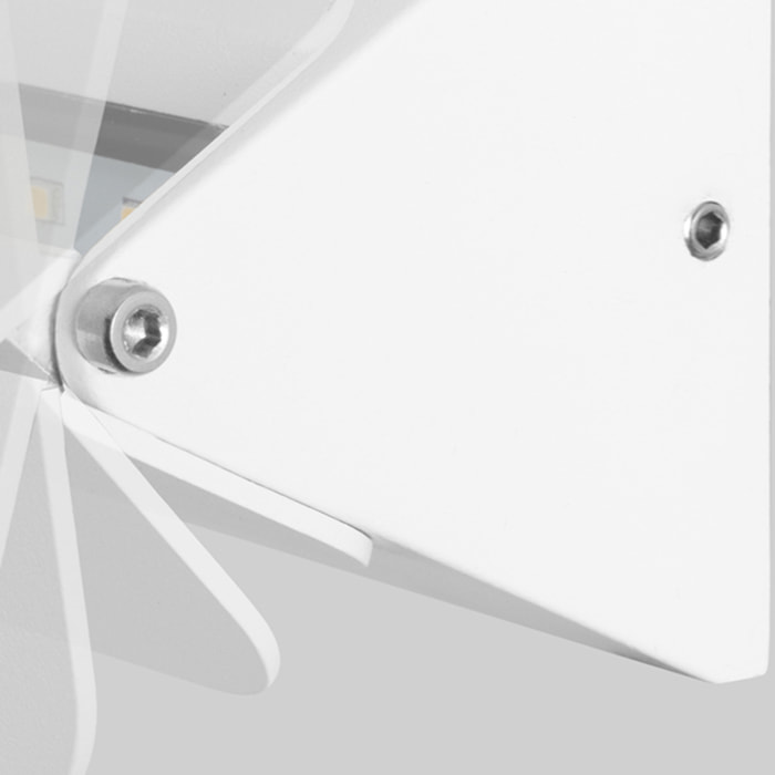 Forlight Shape - Aplique LED Exterior Modulable y Orientable para Jardín y Terraza. Aplique de Pared con LED 4.5W Blanco Cálido