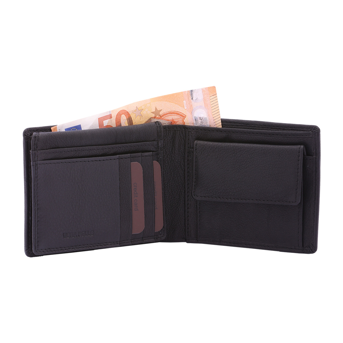 Portafoglio  da uomo In Vera pelle Made in Italy 10x12x2,5 cm