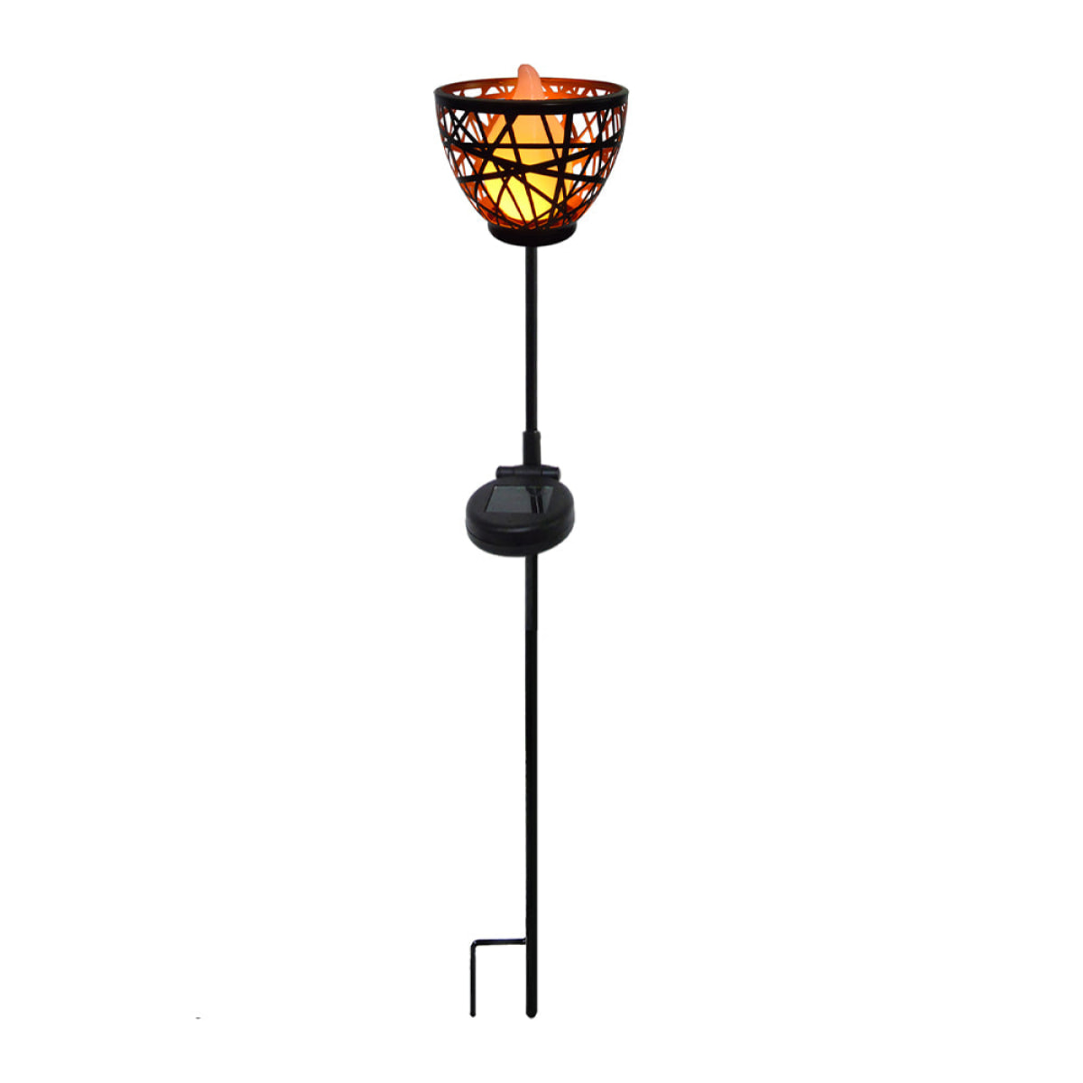 Torche solaire en métal BLOSSOM H84.5CM