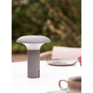 Lampada LED Ricaricabile Ramsey — Grigio Opaco Ø17×21 cm