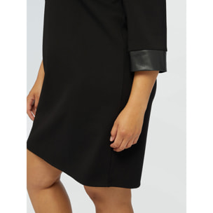 Fiorella Rubino - Minivestido de viscosa LENZING™ ECOVERO™ - Negro