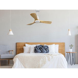 Ventilateur de plafond Réversible  Thermostat Wifi Moteur à courant continu Toits en pente Télécommande Hypersilence Mémoire