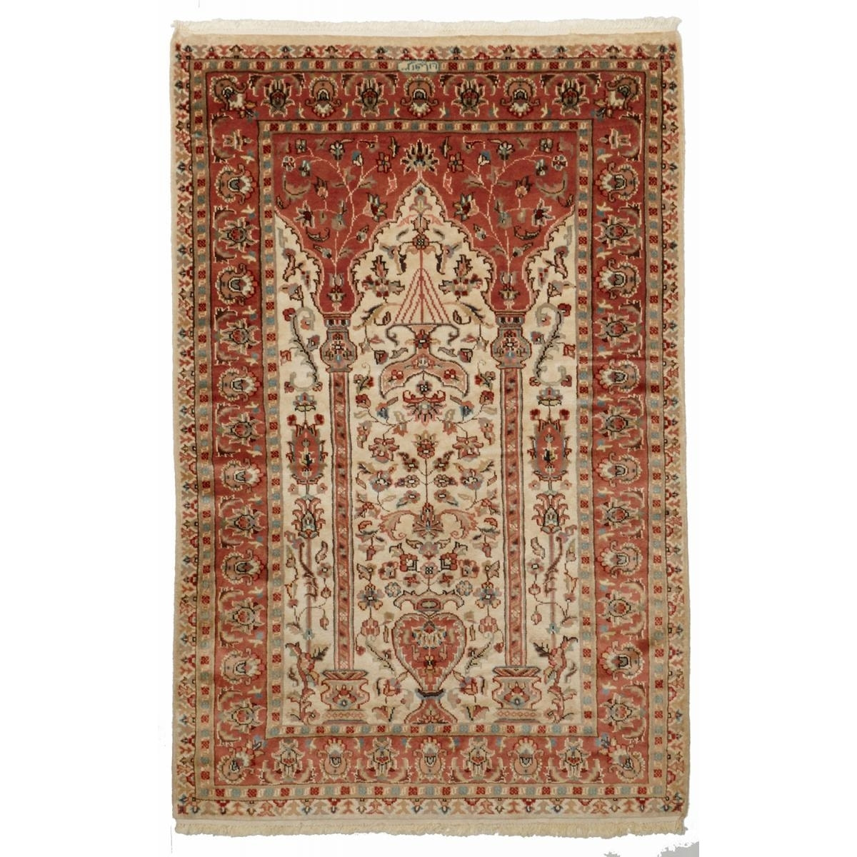 Authentique Tapis d'Orient fait main en soie FURE