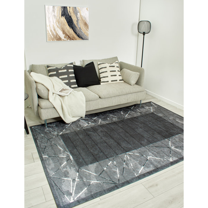 Tapis de salon motif géométrique